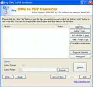 DWG to PDF Converter screenshot